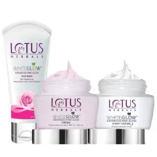 Lotus Herbals Whiteglow Advanced Pink Glow Combo at Rs.870